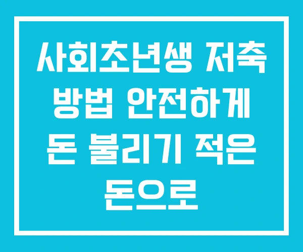 사회초년생 저축 방법 안전하게 돈 불리기 적은 돈으로 사회초년생 저축 방법 안전하게 돈 불리기 적은 돈으로