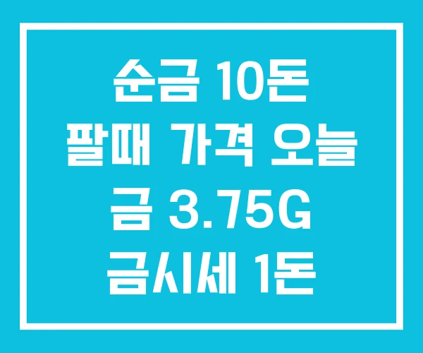 순금 10돈 팔때 가격 오늘 금 3.75G 금시세 1돈 순금 10돈 팔때 가격 오늘 금 3.75G 금시세 1돈