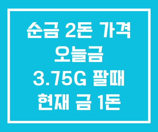 순금 2돈 가격 오늘금 3.75G 팔때 현재 금 1돈 순금 2돈 가격 오늘금 3.75G 팔때 현재 금 1돈