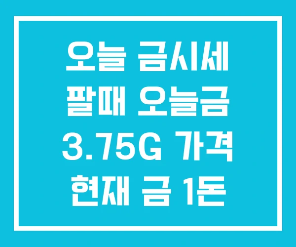 오늘 금시세 팔때 오늘금 3.75G 가격 현재 금 1돈 오늘 금시세 팔때 오늘금 3.75G 가격 현재 금 1돈