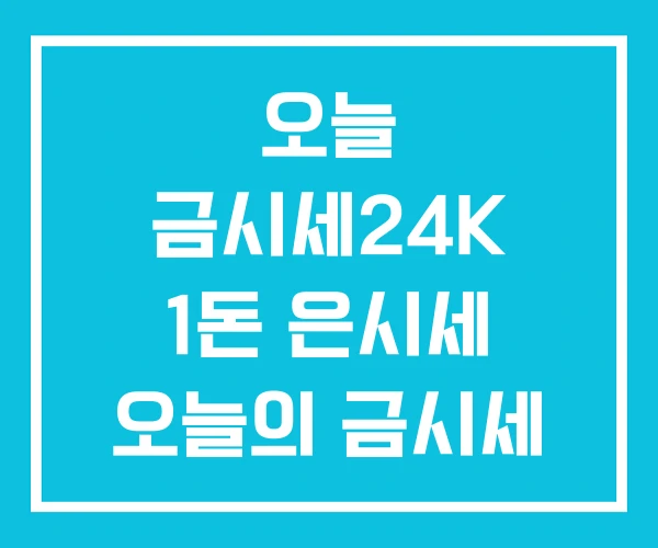 오늘 금시세24K 1돈 은시세 오늘의 금시세 오늘 금시세24K 1돈 은시세 오늘의 금시세
