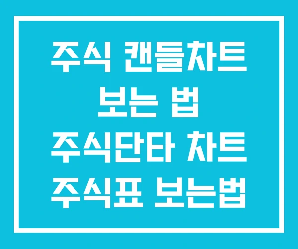 주식 캔들차트 보는 법 주식단타 차트 주식표 보는법 주식 캔들차트 보는 법 주식단타 차트 주식표 보는법